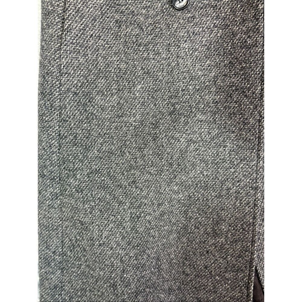 Bromleigh Tweed Coat Womens XS Gray Long Wool Double Breasted - Picture 7 of 8